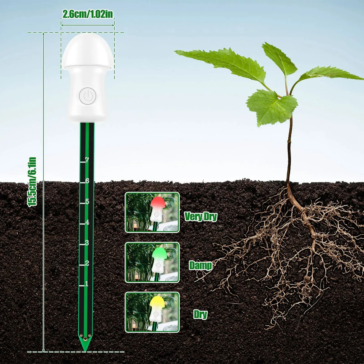 Mushroom Soil Moisture Meter